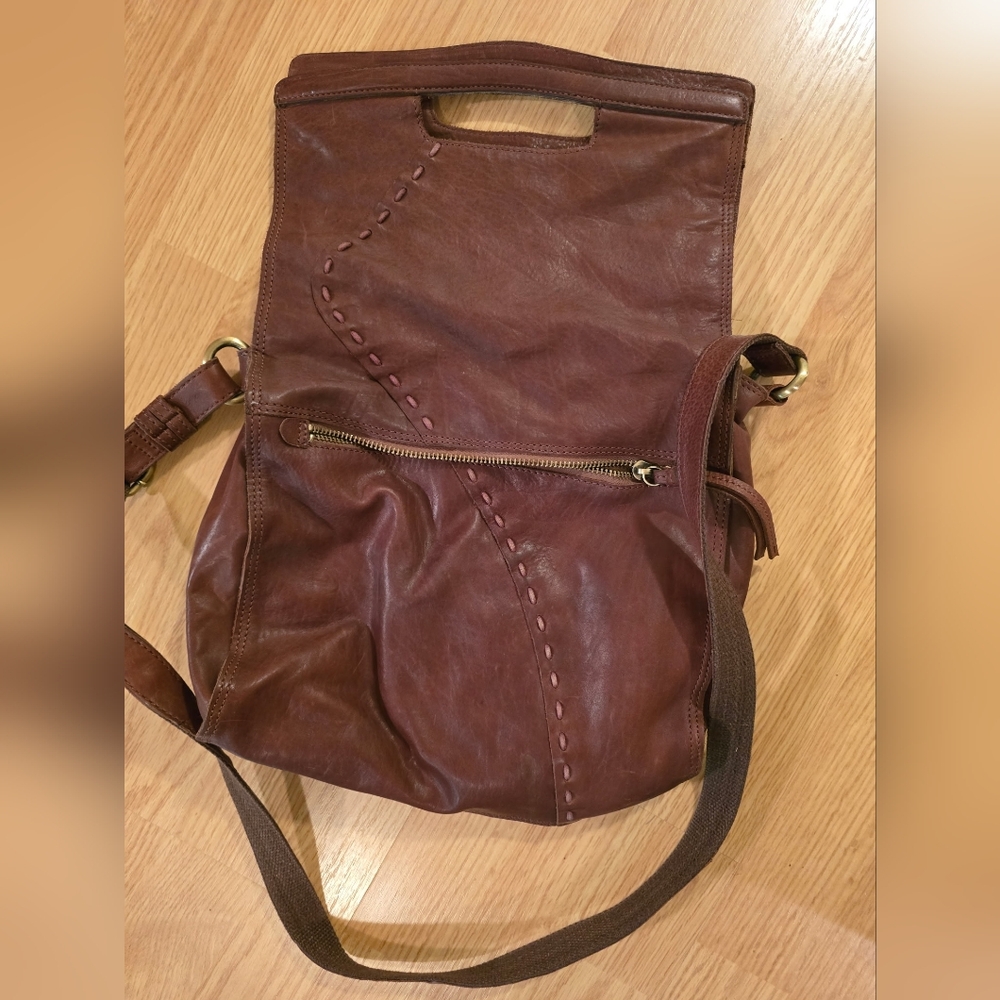 Lucky Brand Brown Leather Cross Body Bag